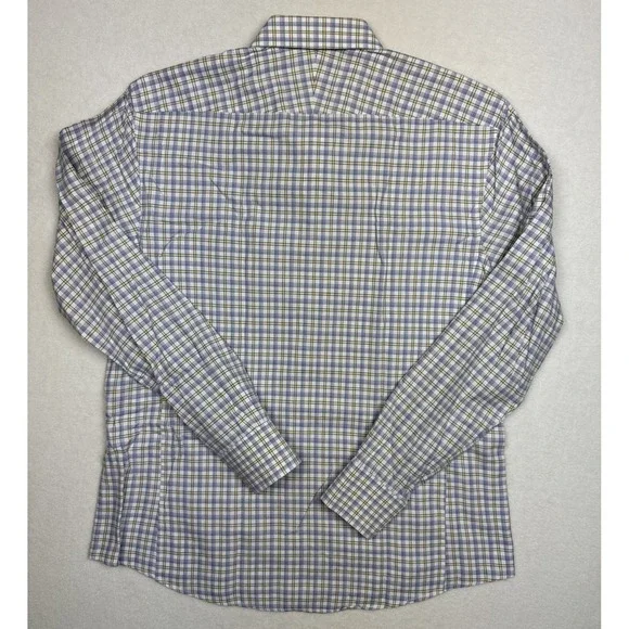 Thomas Pink Cruise Shirt Men‎ XL 17 43cm Multicolor Plaid 100% Cotton PAW14 - Picture 6 of 8